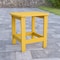 Flash Furniture Yellow All-Weather Adirondack Side Table JJ-T14001-YLW-GG - alternate 1
